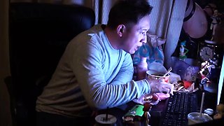 Extreme close up of Japanese teen masturbating Uncensored