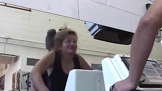 older receive fucked right into an asshole by her coach in gym anal troia