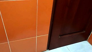 Big Cock Guy Fucks Small Tit Latina Before Her Bath