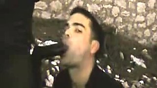 Big Black Cock Barebacks Tight White Ass Outdoors