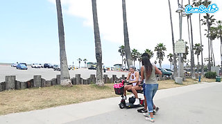 Fit MILF Taking a Public Pounding by a BBC on the Beach in California