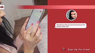 Hot Russian MILF Ania Kinski Naughty Sex - Real Homemade Brunette POV