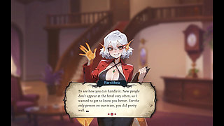 Hotel Tales Magic HENTAI Game Ep.2 SIREN BLOWJOB under the table end with a FACIAL HAPPY ENDING !
