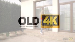 Ash-blonde-haired Teenie Practices Astounding Lovemaking With Older Paramour - George Uhl