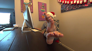 Mrs. Claus Punishes Naughty Elf With Soft Pink Wrinkled Soles (Your POV)