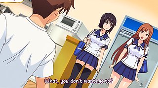 Anime beauty takes hard cock before breakfast in her kitchen