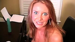 Big boobs milf masturbates with her dildo