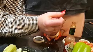 Hardcore Kitchen CBT: Extreme Urethral Torment & Ballbusting with Massive Cock