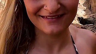 Sightseeing Public Facial?! Outdoor Fuck Slut Fucked Bareback!