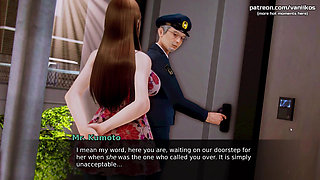 Waifu Academy  Perfect body slim redhead MILF neighbour enjoys a nice big cock while her cuckold husband is at work  Part 21