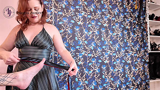 Sensual Scarf Bondage and JOI