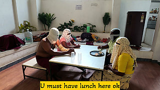 Neighbour Seduce Under Dining Table