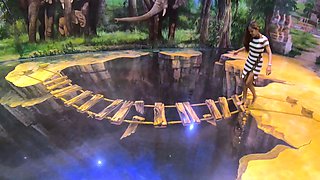 Big ass Thai GF museum visit and fuck