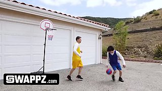 Swappz - mvp stepmothers beat their stepsons in basketball and then beat their dicks