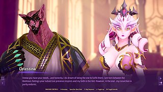 Busty babes in a virtual joystick adventure