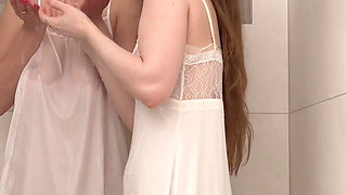 Lesbian Sex in the Morning Shower Is the Best Thing Ever! 4K HD Tim Team