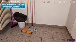 Hot Plumber Helps Horny Housewife with Wet Blowjob and Cum Swallow