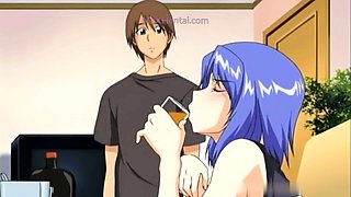 Fingering her Hairy Pussy (Hentai)