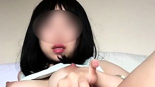 Amateur asian teen licks ass and sucks cock