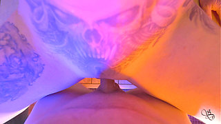 Steamy Anal for Chubby Readhead with Huge Tits in Sauna