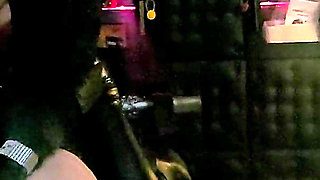 Stina Stone Femdom Smoking Human Ashtray Spitting Tease Denial in Leather Gloves