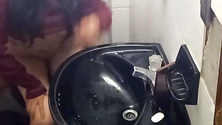 Students in the Bathroom of the Institute