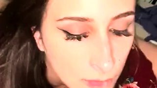 Ashley Adams giving me sloppy toppy like it’s her Job