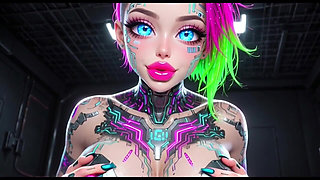 Cute Sexy Talk and Boobs, Ai Animation