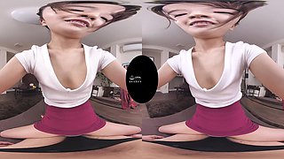 Asian girl with nice ass VR video