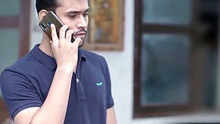 Indian pair celebrating their anniversary in bedroom