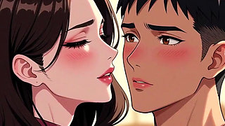 Stepmother teach inexperienced stepson how to fuck
