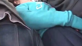 Amateur asian on the bus