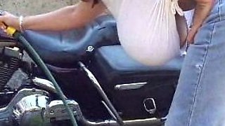 Big boobs milf masturbates with her dildo