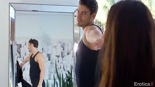 dancer babe cassidy klein makes love with partner at the studio