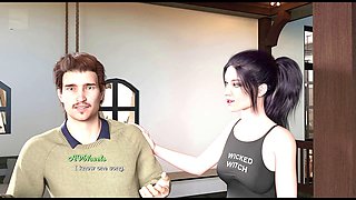 Steamy tales featuring a busty brunette with a hot backside