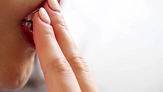 Stacked brunette goes solo toys and masturbation