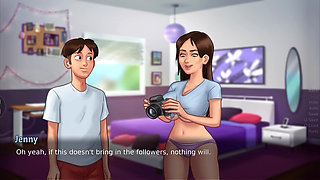 Teen jerking out