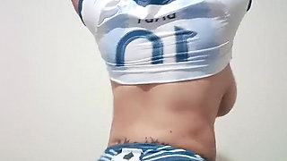 Female Soccer Player Masturbates