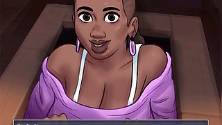 Cartoon anime sex, black teacher, debt