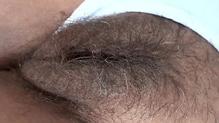 On vacation at the beach, stepmom flashes herself in front of stepson so he can jerk off while she rests