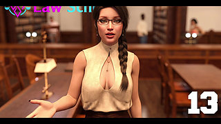 Law College - the Librarian Likes to Show Cleavage to Her Students