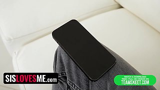 Step step-sister Keira Croft lets step brother drill her tight anus for valentine's day - sislovesme