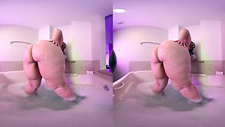 Bath time ignites passionate toy ecstasy with voluptuous charm