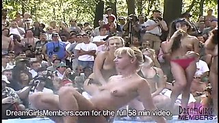 Wild Bikini Contest Turns Crazy at Nudes A Poppin Outdoor Event