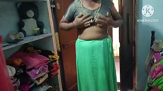 Telugu Aunty Shows Her Big Boobs and Pussy to Husband - Indian Couple Outdoor Fun
