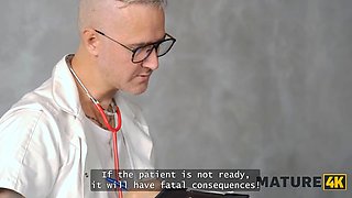 Mature4k. porn emergency and hot nurse’s dick sucking saved a sick guy