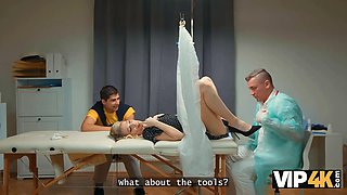 Vip4k. medic touched my tits and cured my cunt