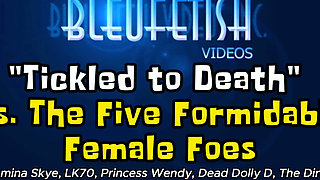Pt 1 Ttd Vs the Five Formidable Female Foes! - Ttd Is About to Have the Time of His Life Being Tickled Nonstop by These 5 Ladies