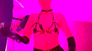 Latex Dominatrix - Strap-on, Whip & Absolute Obedience Tease