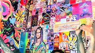 Amateur blonde tattooed babe toying her big cunt